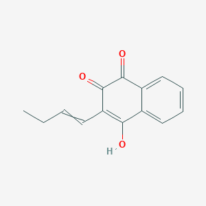 2-Hydroxy-3-(1-n-butenyl)-1,4-naphthoquinone
