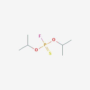 molecular formula C6H14FO2PS B085750 Phosphorofluoridothioic acid, O,O-diisopropyl ester CAS No. 1000-22-2