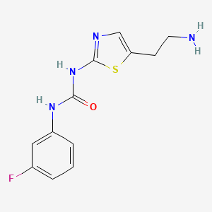 N-[5-(2-Aminoethyl)-1,3-thiazol-2-yl]-N'-(3-fluorophenyl)urea