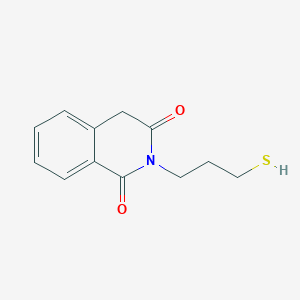 molecular formula C12H13NO2S B8575080 N-(3-mercaptopropyl)homophthalimide 