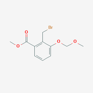 molecular formula C11H13BrO4 B8575282 methyl 2-(bromomethyl)-3-(methoxymethoxy)benzoate 