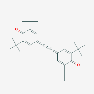 molecular formula C30H40O2 B085753 2,5-Cyclohexadien-1-one, 4,4'-(1,2-ethenediylidene)bis[2,6-bis(1,1-dimethylethyl)- CAS No. 14106-40-2
