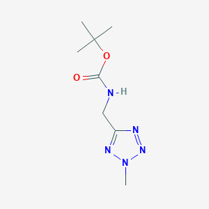 molecular formula C8H15N5O2 B8575363 tert-Butyl (2-methyl-2H-tetraazol-5-yl)methylcarbamate 