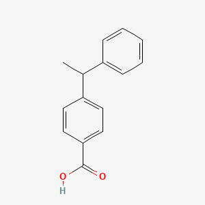 molecular formula C15H14O2 B8575380 4-(1-Phenylethyl)benzoic acid CAS No. 50919-42-1