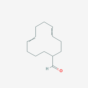 molecular formula C13H20O B8575538 Cyclododeca-4,8-diene-1-carbaldehyde CAS No. 116430-36-5