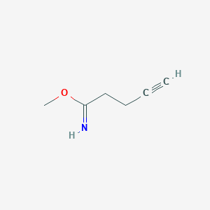 molecular formula C6H9NO B8575602 Methyl pent-4-ynimidate CAS No. 624728-35-4
