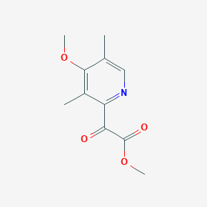 molecular formula C11H13NO4 B8575658 Methyl 2-(4-methoxy-3,5-dimethyl-pyridin-2-yl)-2-oxoacetate 