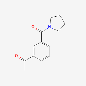 1-(3-(Pyrrolidine-1-carbonyl)phenyl)ethanone