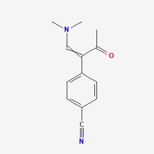 4-[1-(Dimethylamino)-3-oxobut-1-en-2-yl]benzonitrile