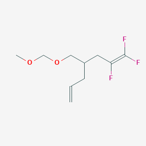 molecular formula C10H15F3O2 B8575800 1,1,2-Trifluoro-4-[(methoxymethoxy)methyl]hepta-1,6-diene CAS No. 831217-84-6