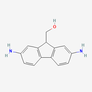 molecular formula C14H14N2O B8575809 (2,7-Diamino-9H-fluoren-9-yl)methanol CAS No. 917615-34-0