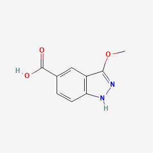 molecular formula C9H8N2O3 B8575840 3-methoxy-1H-indazole-5-carboxylic acid 