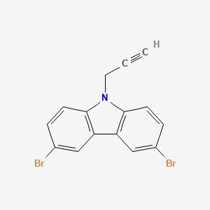 molecular formula C15H9Br2N B8575846 3,6-Dibromo-9-(prop-2-YN-1-YL)-9H-carbazole CAS No. 105729-54-2