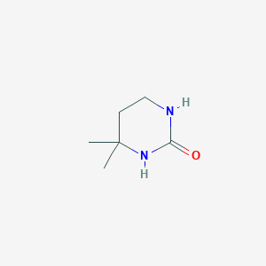 molecular formula C6H12N2O B8575875 4,4-Dimethyl-tetrahydro-pyrimidin-2-one 