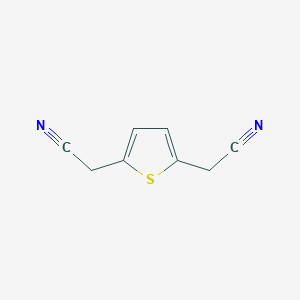 molecular formula C8H6N2S B8575910 2,2'-(Thiophene-2,5-diyl)diacetonitrile 
