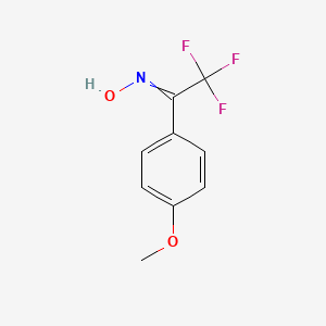 molecular formula C9H8F3NO2 B8575930 N-[2,2,2-Trifluoro-1-(4-methoxyphenyl)ethylidene]hydroxylamine CAS No. 83163-75-1