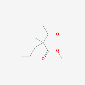Cyclopropanecarboxylic acid, 1-acetyl-2-ethenyl-, methyl ester