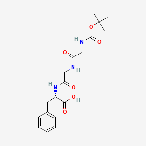 molecular formula C18H25N3O6 B8576065 N-(tert-Butoxycarbonyl)glycylglycyl-L-phenylalanine CAS No. 39621-73-3