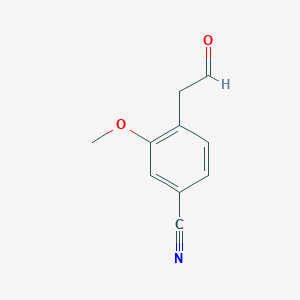 3-Methoxy-4-(2-oxoethyl)benzonitrile