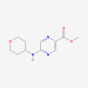 Methyl 5-[(oxan-4-yl)amino]pyrazine-2-carboxylate