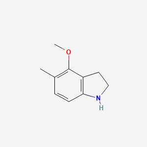 molecular formula C10H13NO B8576182 4-Methoxy-5-methylindoline 