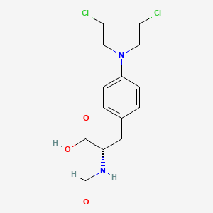 molecular formula C14H18Cl2N2O3 B8576207 (S)-N-Formylsarcolysine CAS No. 35849-41-3