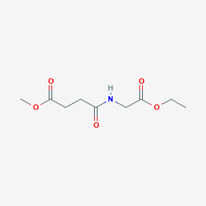 molecular formula C9H15NO5 B8576212 Methyl 4-[(2-ethoxy-2-oxoethyl)amino]-4-oxobutanoate 