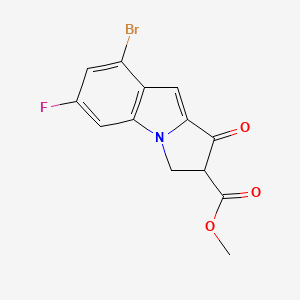 Methyl 8-bromo-6-fluoro-1-oxo-2,3-dihydro-1H-pyrrolo[1,2-a]indole-2-carboxylate