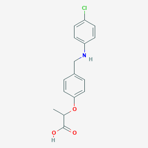 2-{4-[(4-Chloroanilino)methyl]phenoxy}propanoic acid