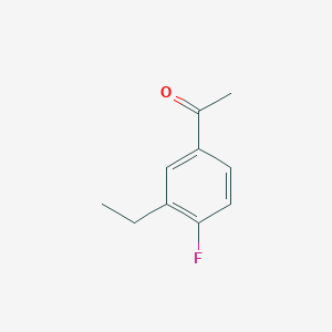 molecular formula C10H11FO B8576352 Ethanone, 1-(3-ethyl-4-fluorophenyl)- 