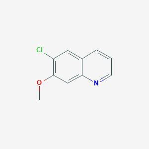 molecular formula C10H8ClNO B8576362 6-Chloro-7-methoxyquinoline 