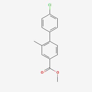 molecular formula C15H13ClO2 B8576419 Methyl 4'-chloro-2-methyl[1,1'-biphenyl]-4-carboxylate CAS No. 632366-00-8