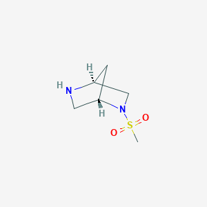 molecular formula C6H12N2O2S B8576463 (1S,4S)-2-Methanesulfonyl-2,5-diazabicyclo[2.2.1]heptane 