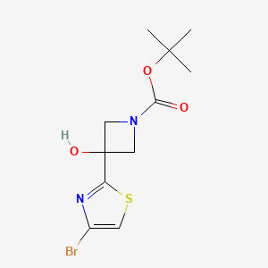 Tert-butyl 3-(4-bromothiazol-2-yl)-3-hydroxyazetidine-1-carboxylate