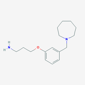 3-[3-[(hexahydro-1H-azepin-1-yl) methyl]phenoxy]-1-propanamine