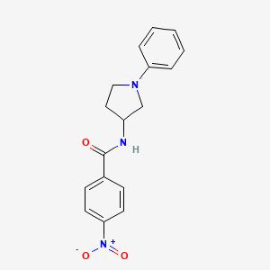 1-Phenyl-3-(4-nitrobenzamido)pyrrolidine
