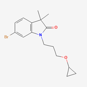 6-Bromo-1-(3-cyclopropoxypropyl)-3,3-dimethylindolin-2-one