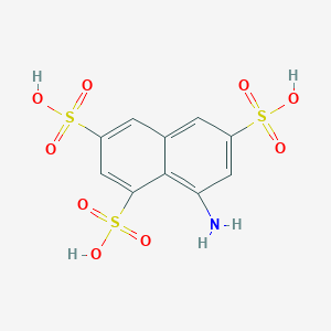 molecular formula C10H9NO9S3 B085766 1,3,6-Naphthalenetrisulfonic acid, 8-amino- CAS No. 117-42-0