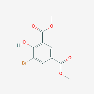 molecular formula C10H9BrO5 B8576617 Dimethyl 5-bromo-4-hydroxybenzene-1,3-dicarboxylate CAS No. 54176-51-1