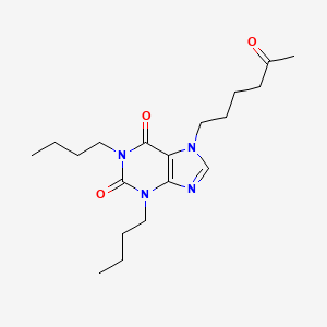 1,3-Dibutyl-7-(5-oxohexyl)-3,7-dihydro-1H-purine-2,6-dione