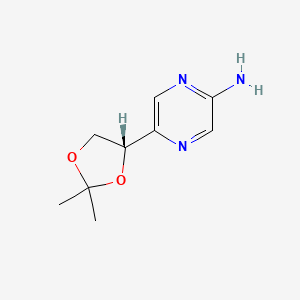 5-((S)-2,2-dimethyl-[1,3]dioxolan-4-yl)-pyrazin-2-ylamine