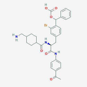 molecular formula C33H36BrN3O6 B008577 4-Aminomethylcyclohexanecarbonyl-O-2-bromobenzyloxycarbonyltyrosine 4-acetylanilide CAS No. 109378-49-6