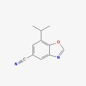 7-Propan-2-yl-1,3-benzoxazole-5-carbonitrile