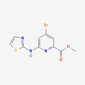 Methyl 4-bromo-6-(thiazol-2-ylamino)pyridine-2-carboxylate
