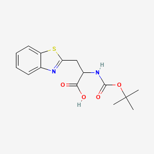 molecular formula C15H18N2O4S B8577103 Boc-beta-(benzothiazol-2-yl)-L-alanine 