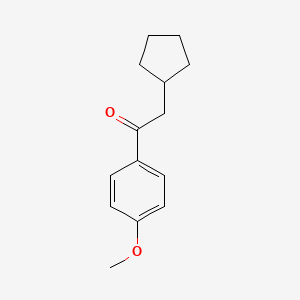 1-(4-Methoxyphenyl)-2-cyclopentylethanone