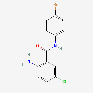 molecular formula C13H10BrClN2O B8577182 N-(4-bromophenyl)-2-amino-5-chlorobenzamide 