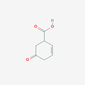 molecular formula C7H8O3 B8577251 5-oxocyclohex-2-ene-1-carboxylic Acid 