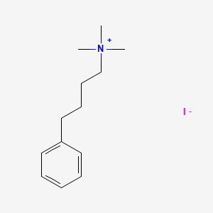 molecular formula C13H22IN B8577323 Ammonium, trimethyl(4-phenylbutyl)-, iodide CAS No. 60924-63-2