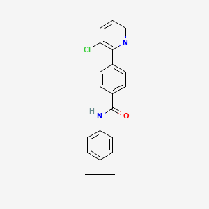 molecular formula C22H21ClN2O B8577351 N-(4-tert-butylphenyl)-4-(3-chloropyridin-2-yl)benzamide CAS No. 717115-97-4